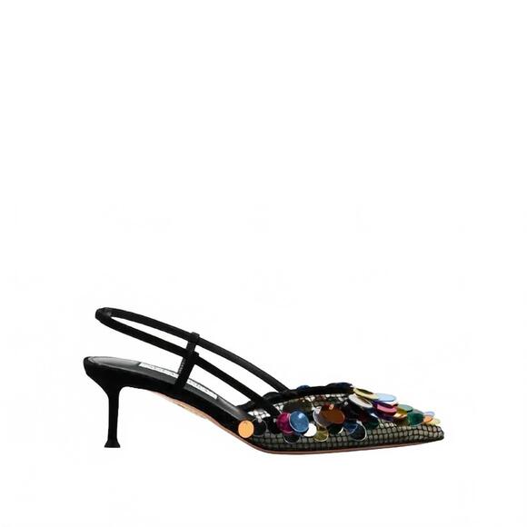 AQUAZZURA Shoes - NEW AQUAZZURA women's can can slingback pump in black